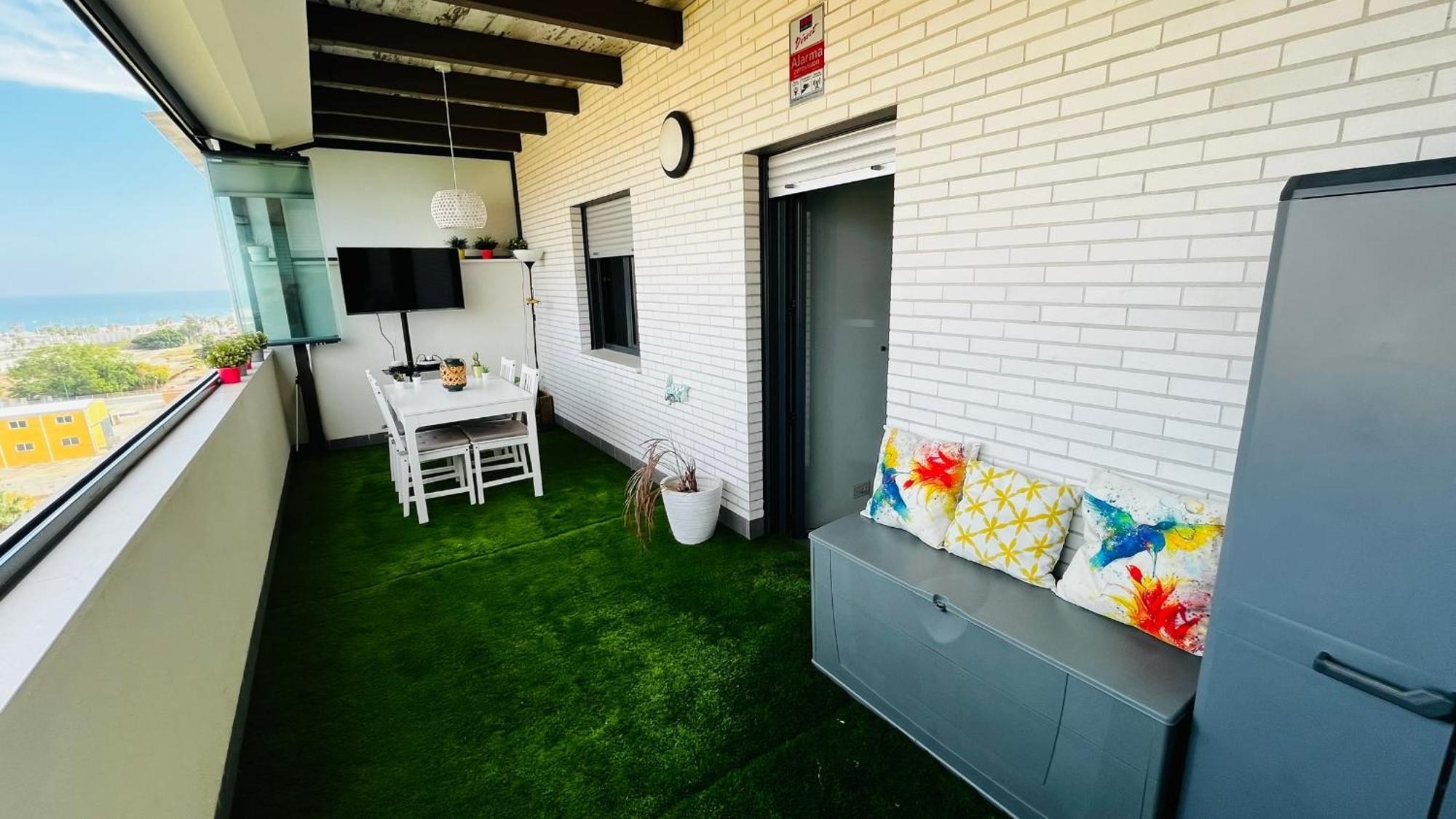 Apartament Atico Con Piscina Y Vistas Al Mar Habitat Litoral Malaga Zewnętrze zdjęcie