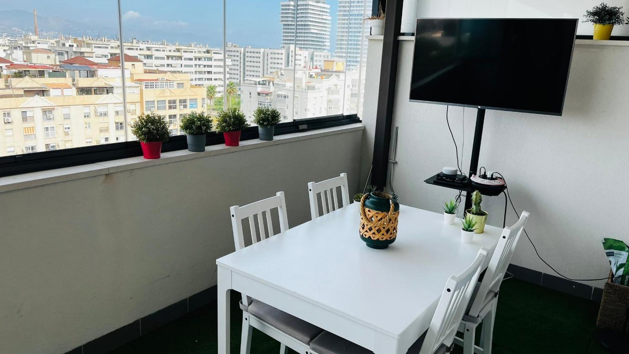 Apartament Atico Con Piscina Y Vistas Al Mar Habitat Litoral Malaga Zewnętrze zdjęcie