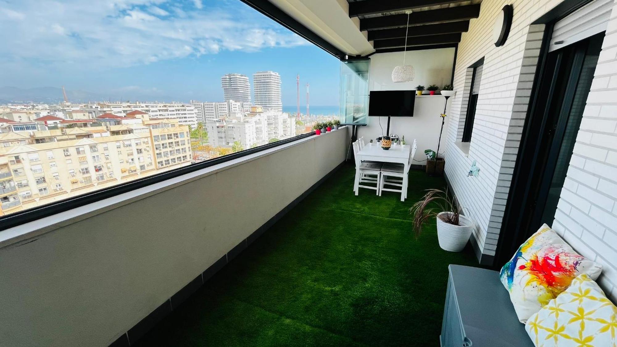 Apartament Atico Con Piscina Y Vistas Al Mar Habitat Litoral Malaga Zewnętrze zdjęcie